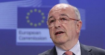 EU Competition Commissioner Almunia addresses a news conference in Brussels