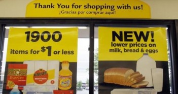 A price sign at a Dollar General store in Arvada, Colorado