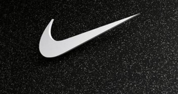 The company logo of Nike is shown at the U.S. Olympic athletics trials in Eugene