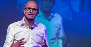 Microsoft Corp Chief Executive Officer Satya NadellaSpeaks At Company Event